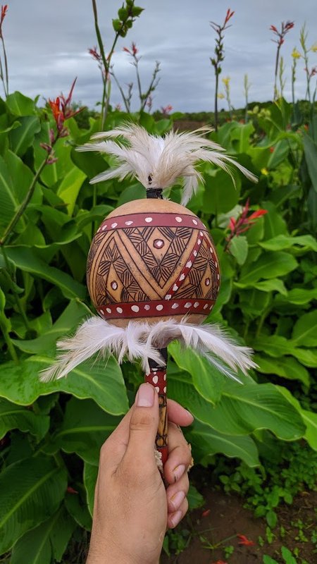 Maracá artesanal Kariri-Xocó